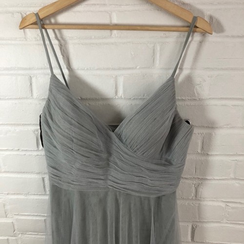 Jenny Yoo Brielle Ciel Whisper Blue Tulle Formal Bridesmaid Dress Size 10 - Picture 3 of 9