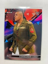 Commander Azeez 2021 Topps Finest #50 WWE Rookie Card