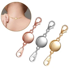 Strong Magnetic Lobster Clasp Jewelry Necklace Extender Hook Closures Converter