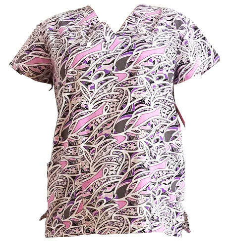 365 Work & Wear Women's Fashion Medical Nursing Scrub Tops - Picture 7 of 54