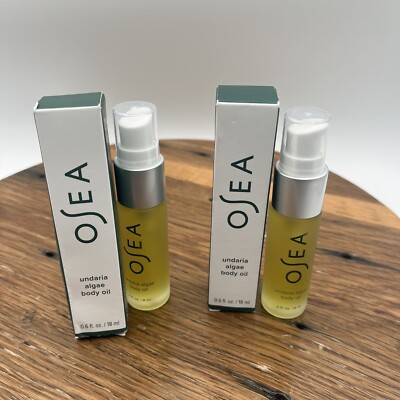 Lot Of 2 OSEA Undaria Algae Body Oil All Natural Clean Skin Care .6 oz/18 ml New
