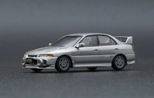 BM Creations Mitsubishi Lancer Evolution IV - Silver- LHD 1:64 Scale Diecast Car