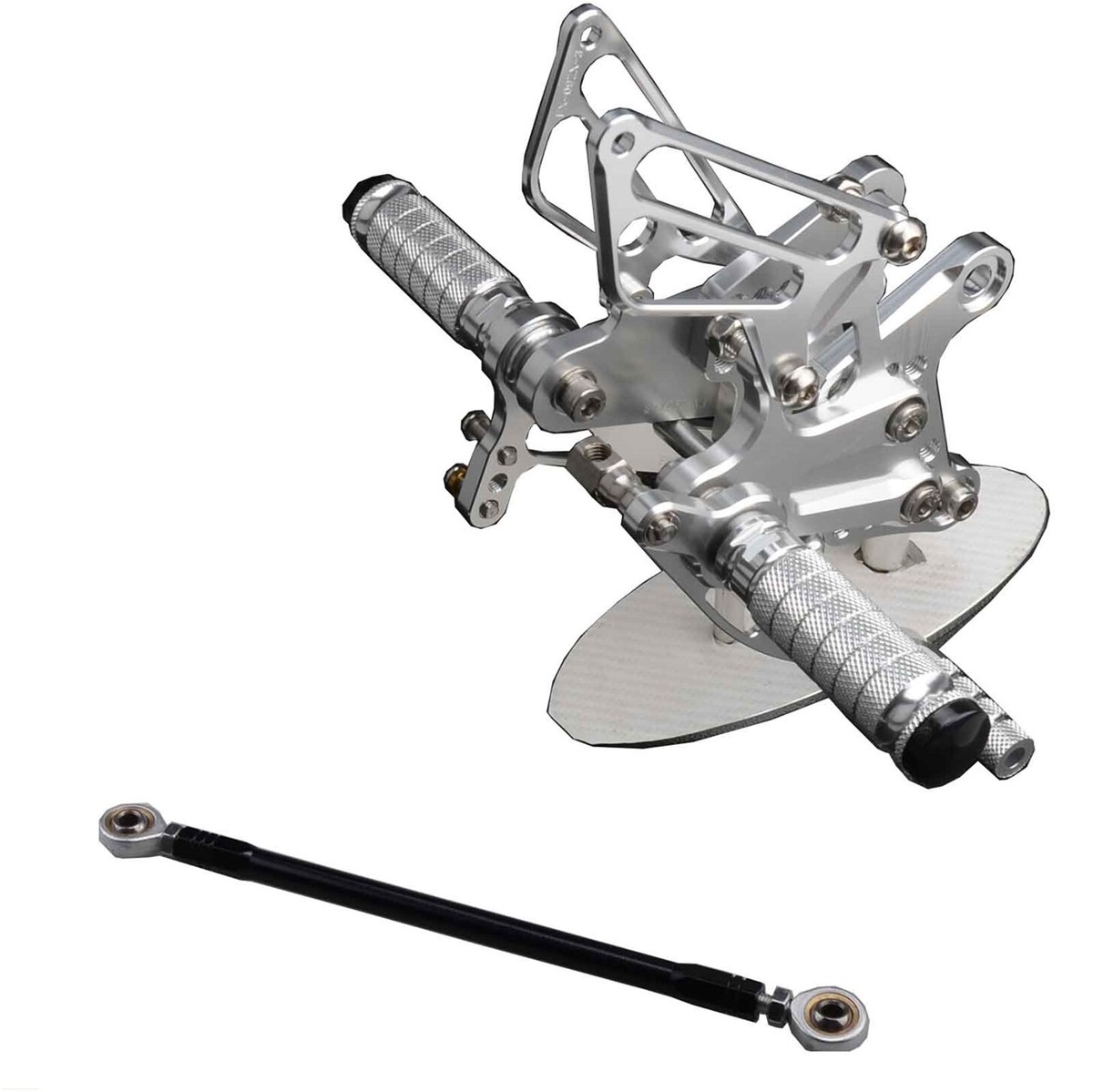 Silver CNC Rearset Footpeg Brake Shift Pedal For Kawasaki Ninja