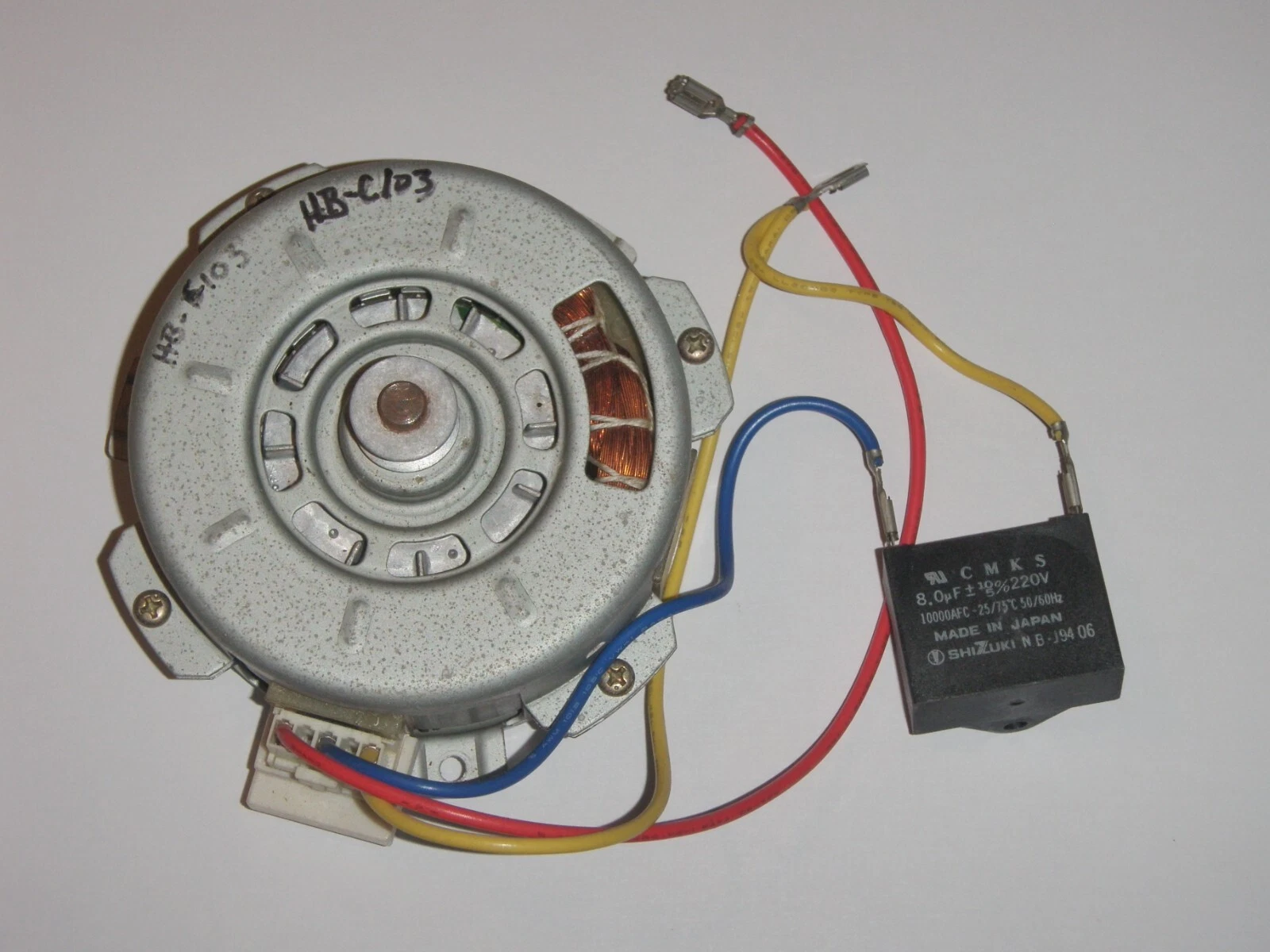 Motor + Run Capacitor for Hitachi Automatic Home Bakery Model HB-C103 only