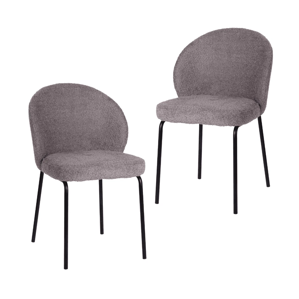 Pewter metal dining sale chairs