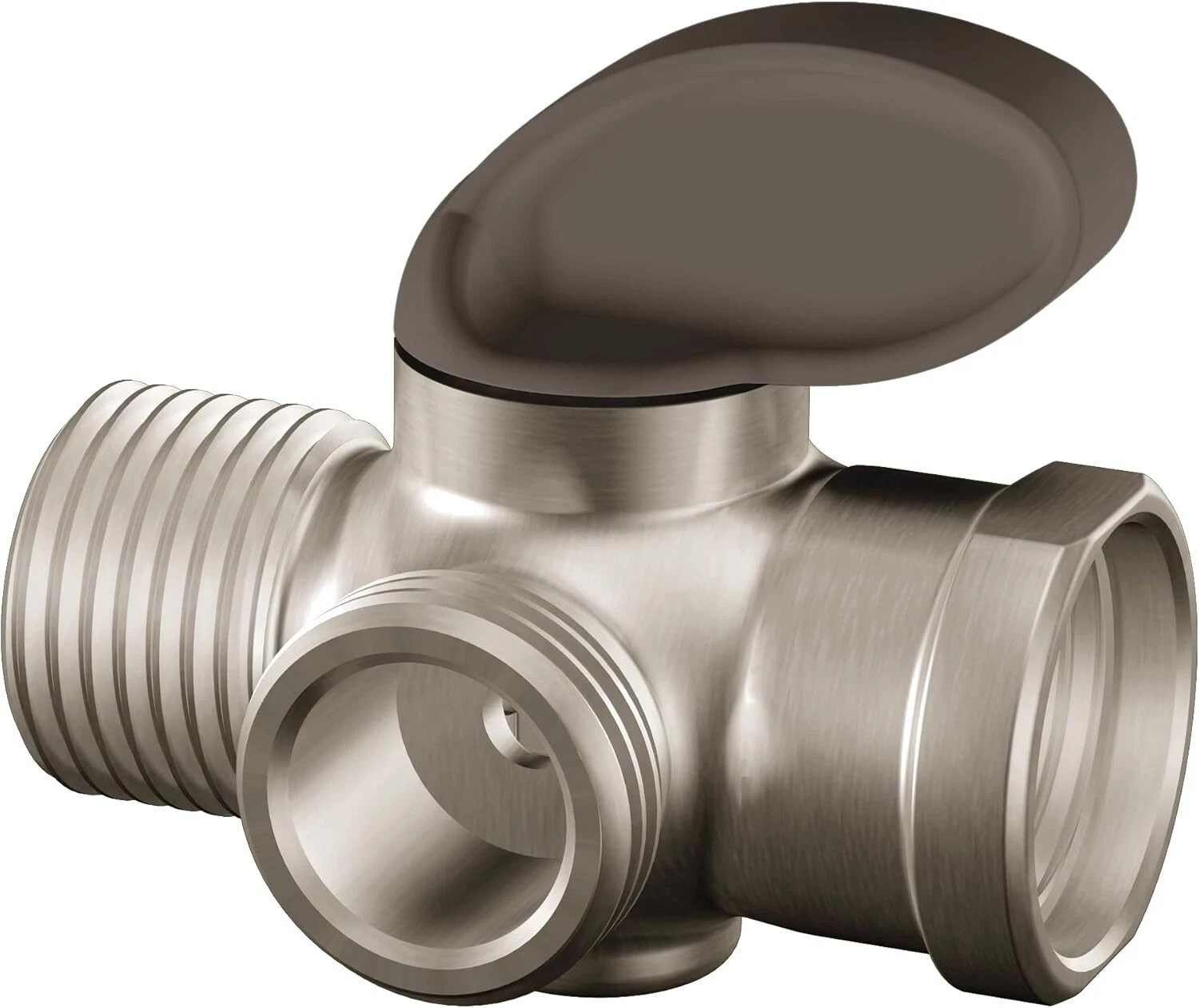 Moen A720BN Premium Shower Arm Diverter (2.5"l x 2"w x 3"h) - Brushed Nickel