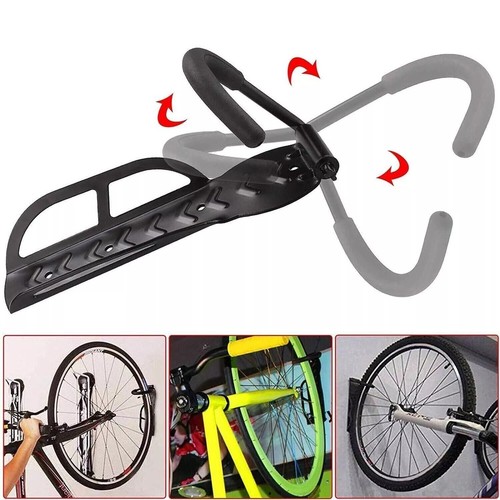 2 Ganci Portabici da Muro Supporto Staffa bicicletta Appendi MTB Corsa Acciaio - Foto 5 di 9