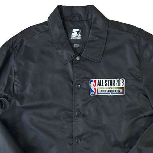 Starter Lakers Jacket Mens Size XL Black Lightweight 2018 NBA All Star Game NEW - Picture 3 of 12