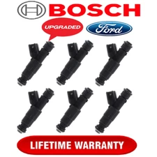 NEW HP UPGRADE OEM Bosch x6 4 hole 22LB Fuel Injectors for 2006-2008 Ford 4.2L