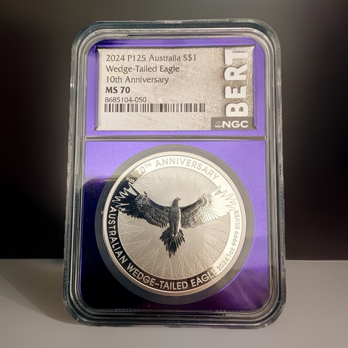2024 Australia Wedge-Tailed Eagle MS70 10th Anniversary .9999 Ag