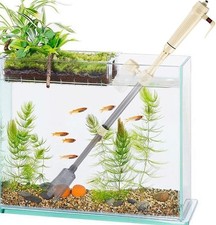 Sifone Aspirarifiuti Acquario Elettrico 4 in 1 Pulitore Ghiaia Cambio Acqua 230V