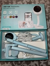 Netvue Peekababy Baby Monitor Camera Wi-Fi Alexa Live Video Sleep Insights