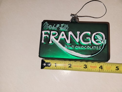 Marshall Fields Frango Mint chocolate Holiday ornament retail store advertising - Picture 2 of 6