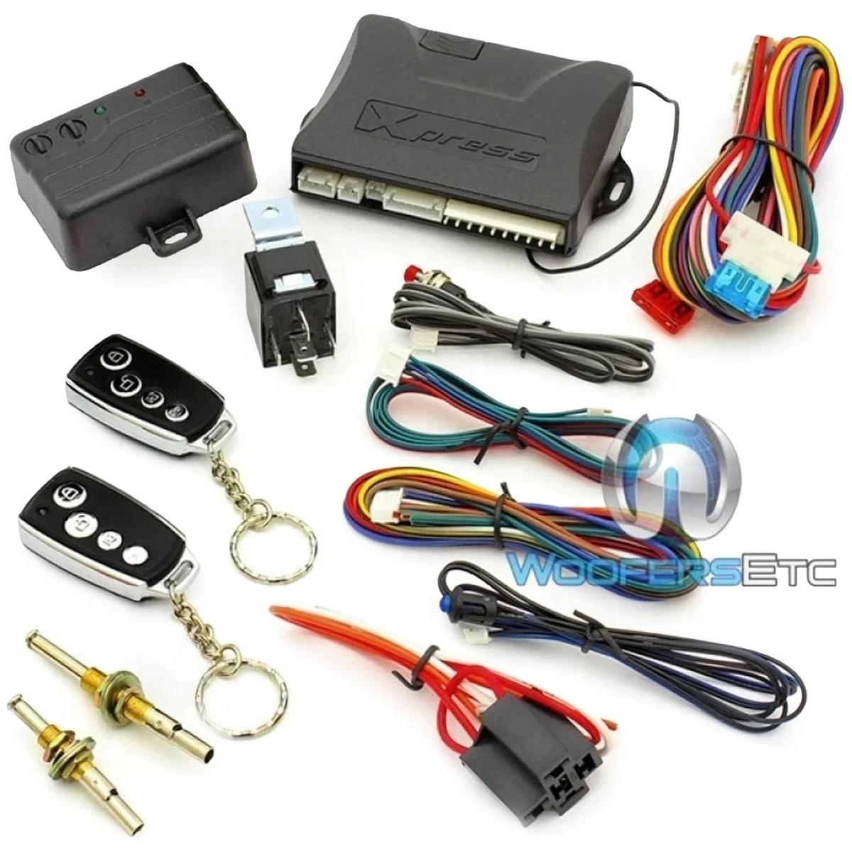 10 PCS. XPRESS DX382 CAR ALARM KEYLESS SECURITY SYSTEM 2 REMOTES