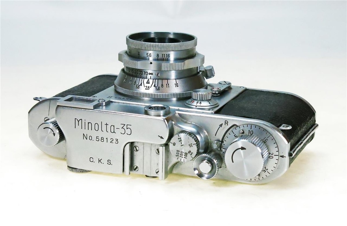 MINOLTA 35 MODEL II 45MM F-2.8 SUPER ROKKOR FOR DISPLAY MINOLTA 35 MODEL II 45MM F-2.8 SUPER ROKKOR FOR DISPLAY