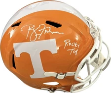 Tennessee Volunteers Phillip Fulmer Signed Orange Fullsize Helmet Beckett Cert