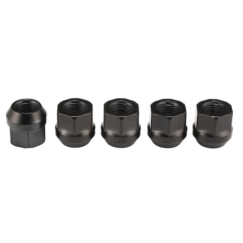 20pcs OPEN END LUG NUTS BULGE ACORN 1/2"X20 WHEEL NUT BLACK FINISH For FORD - Picture 14 of 17
