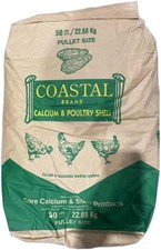 Homestead Harvest Coastal Oyster Shell Calcium Supplement Chickens Ducks 50