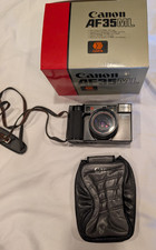 Canon AF35ML Point and Shoot 35mm Film Camera with Case Box