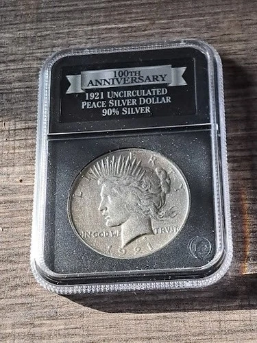 1921 $1 Peace High Relief Silver Dollar PCS Genuine Uncirculated