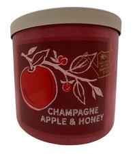 Bath  Body Works Champagne Apple  Honey 14.5 Oz 3 Wick Candle