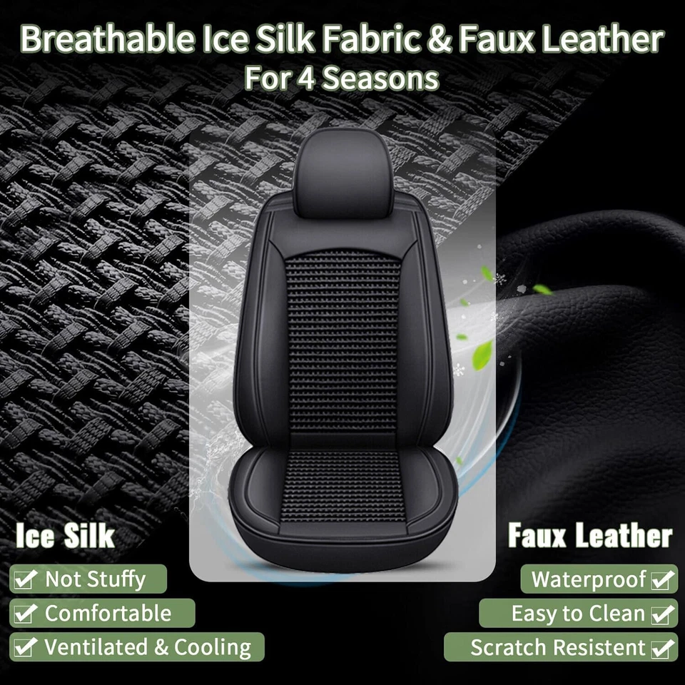 PU Set 2/5 Seat Cover Luxury Leather Front & Rear Pad For Holden Cruze 2002-2016 - image 3 of 4