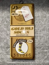 Sockopath 999.9 Gold Crew Socks Mens/ Woman's /Unisex 