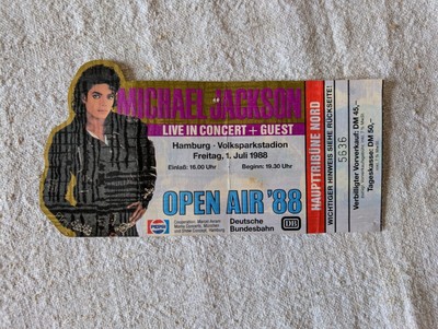 Michael Jackson Konzertticket Bad Tour 1988