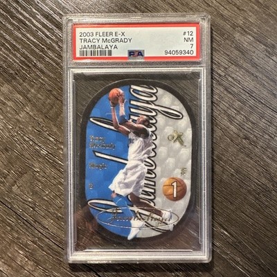 Tracy McGrady 2003-04 Fleer E-X #12 Jambalaya PSA 7 Magic