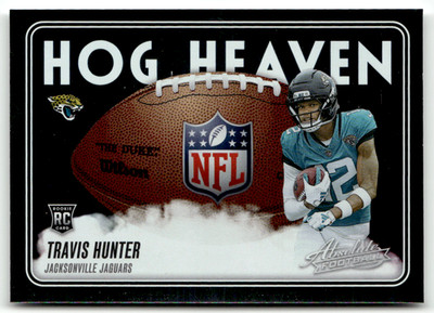 Panini NFL Absolute 2025 No. HH-THR Travis Hunter Rookie Hog Heaven