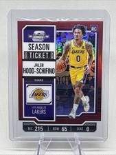 2023-24 Contenders Optic Season Ticket Jalen Hood-Schifino #72 Red Lakers RC NM+
