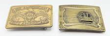 2 Belt Buckles Be American Buy America San Francisco Train