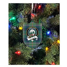 Kennedy Family Crest Christmas Ornament - Single Sided Metal Christmas Ornament