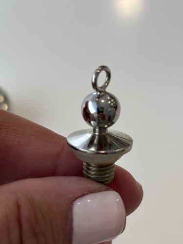 Vintage 1975 Coty Nuance Silver Perfume Bottle Pendant Necklace - No Chain - Bild 10 von 10