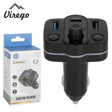 Dual USB Charger Car Kit Bluetooth 5.0 Handsfree FM Radio Transmitter MP3 Player