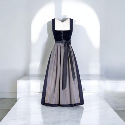 Dark Blue Dirndl Dress | Timeless Bavarian Elegance