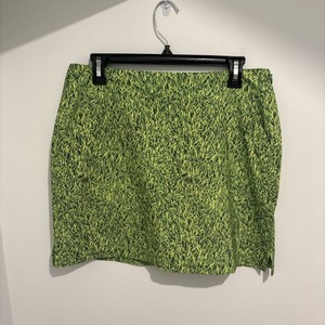 Loudmouth Golf Skort Grass Print Green Loud Nature Size US 6