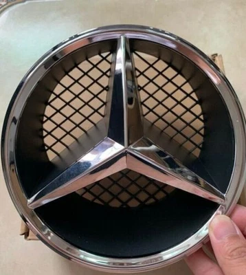 POKERWE Frontgrille Stern Emblem für 2006-13 Mercedes-Benz W204 GLK350 Chrom Abzeichen