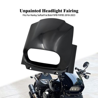 Unpainted Headlight Fairing Cowl Cover For Harley Softail Fat Bob FXFB 2018-2023
