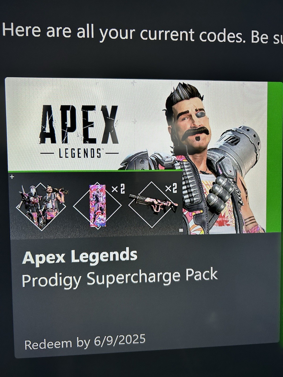 Apex Legends Prodigy Supercharge Pack For XBOX Exclusive | eBay