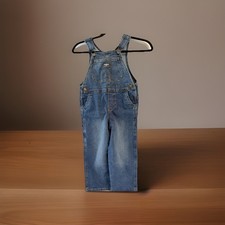OSHKOSH B Gosh Blue Toddler Denim Bib Overall Adjustable Starps 5T Unisex EUC