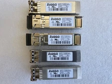 Lot of 5 Avago AFBR-57G5MZ-ELX 32GFC SFP28 SWL Fibre Channel Transceiver Module
