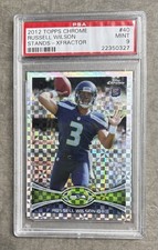 RUSSELL WILSON 2012 Topps Chrome 40  XFRACTOR PSA 9 ROOKIE CARD RC. rookie card picture