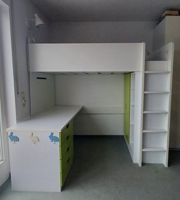 IKEA Stuva Schlafzimmer Set  - Bett, Kleiderschrank, Schreibtisch, Grundlig