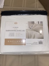 Rv King Embroidered 4 Piece Sheet Set
