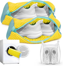Shoe Washing Machine Bag 3PCS for Washer Dryer Sneaker Laundry Bag with 360