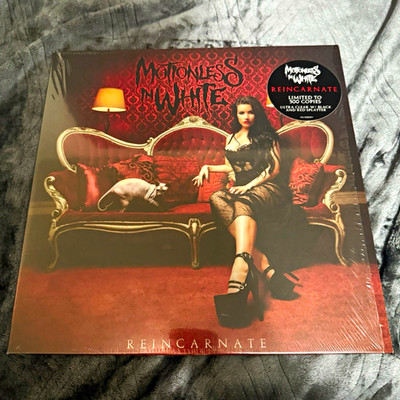 Motionless In White - Reincarnate Ultra Clear w/ Black And Red Splatter