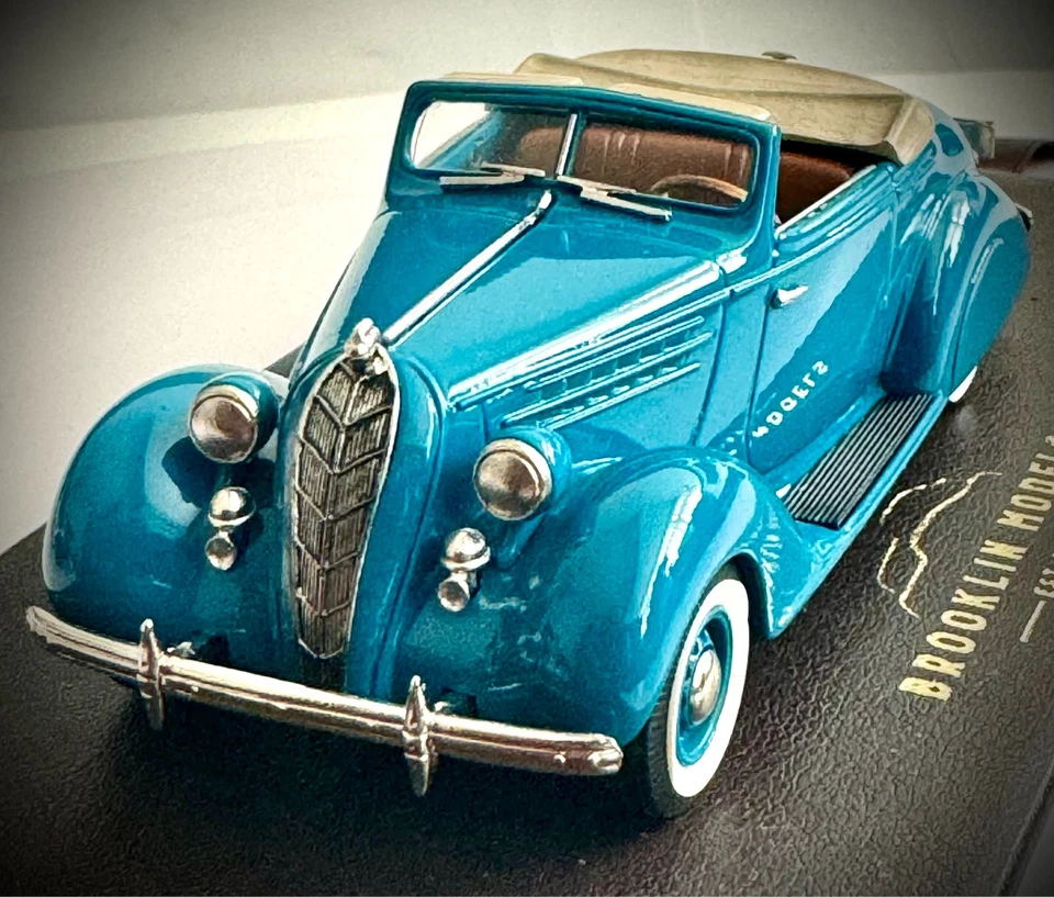 Brooklin BML 16 - 1936 Terraplane Custom Six convertible cupé - azul Hudson Foto 2 de 4