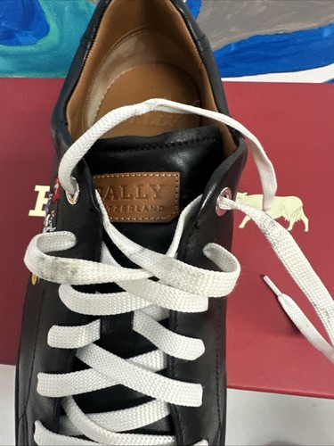 Bally Anistern/10 Animal Collection Herren Schwarz Leder Turnschuhe Herren 8,5 D - Bild 12 von 15