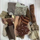 Antique Fabric Scraps for Mixed Media Art or Quilt Repair